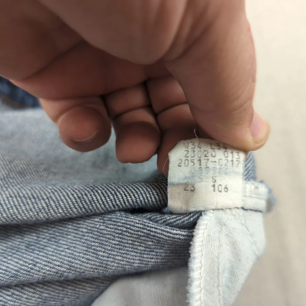 Vintage Levis Jeans Mens 34x30*‎ Blue 517 Boot Cut Orange Tab Hemmed 70s 80s
